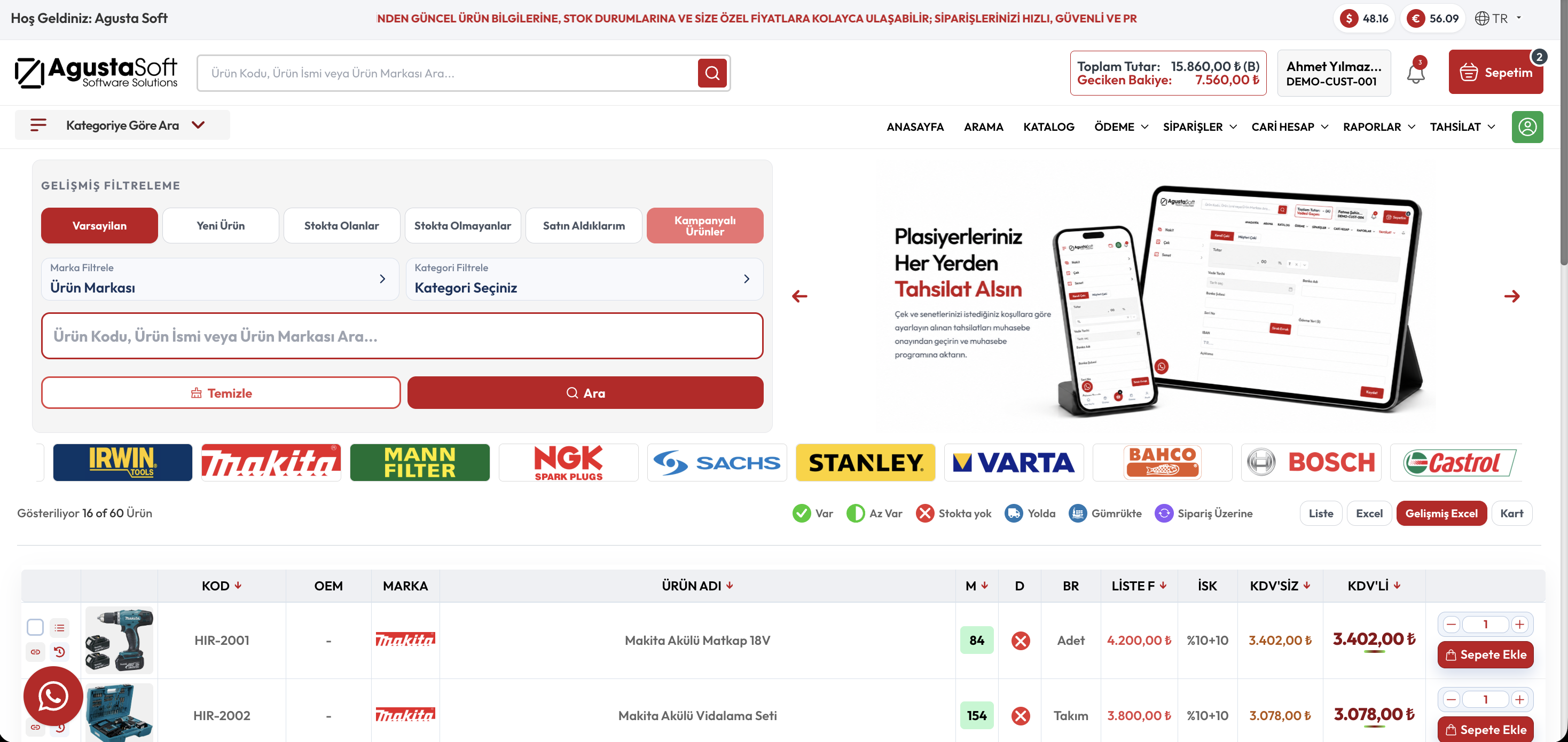 B2B Ekran Görüntüsü
